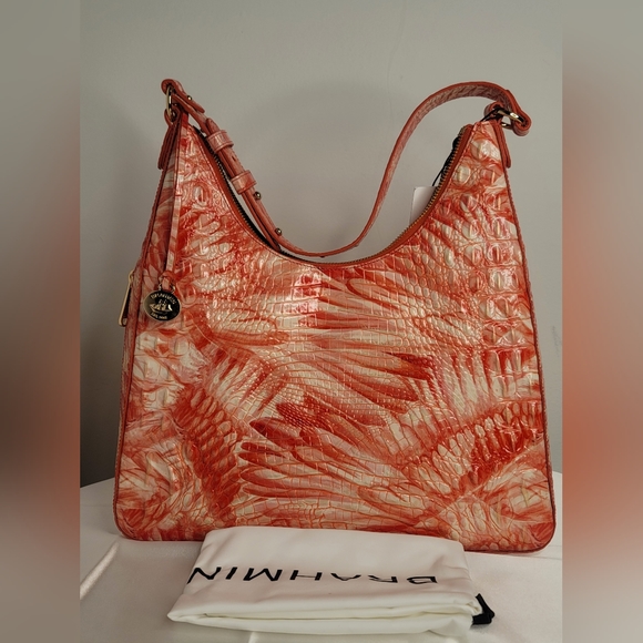 Brahmin Bags Brahminmelbourne Collection Pink Flamingo Print
